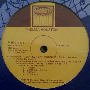 Thelma Houston saturday night, sunday morning