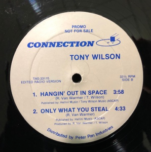 Tony Wilson - Hangin' Out In Space back